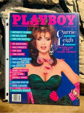 Vintage 1986 Playboy Carrie Leigh Cover Issue - VGC